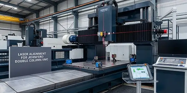 Laser Alignment for Johnford Double Column VMC Machine