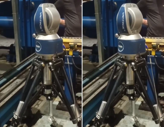 Laser Alignment for 18 MN Extrusion Hydraulic Press