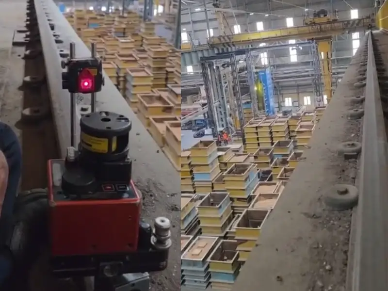 Diagonal Alignment Inspection of 200-Meter EOT Crane