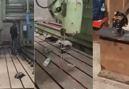 Geometric Inspection of Double Column CNC Machine
